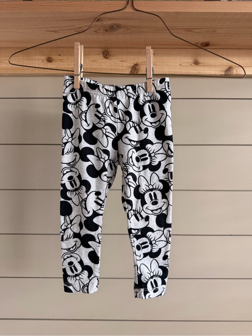 Disney Minnie Mouse Black & White Leggings